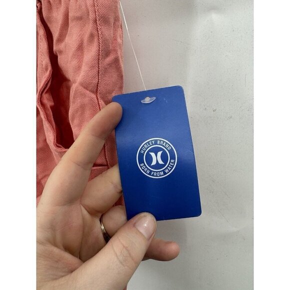 Hurley Shorts Women Large Pink Drawstring Summer Beach Resortwear Summer NEW - Picture 8 of 10